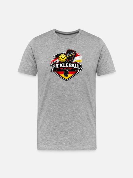 Pickleball GERMANY - Men's Premium Organic T-Shirt - heather grey