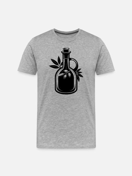Olive Oil - Men's Premium Organic T-Shirt - heather grey