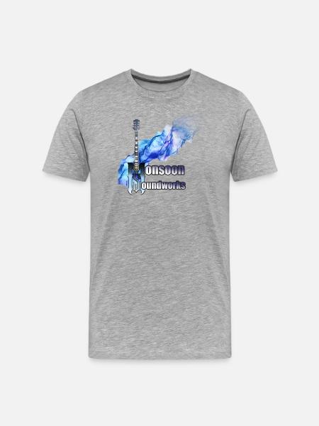 Monsoon Soundworks official Logo - Men's Premium Organic T-Shirt - heather grey