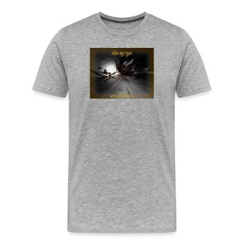 Close My Eyes von Mark Noone - Männer Premium Bio T-Shirt - Grau meliert - Vorne - Damien (186cm)