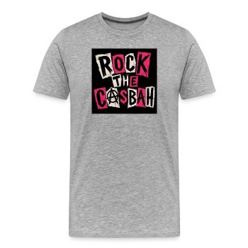 Punk Graffiti - T-shirt bio Premium Homme - gris chiné - Devant - Damien (186cm)