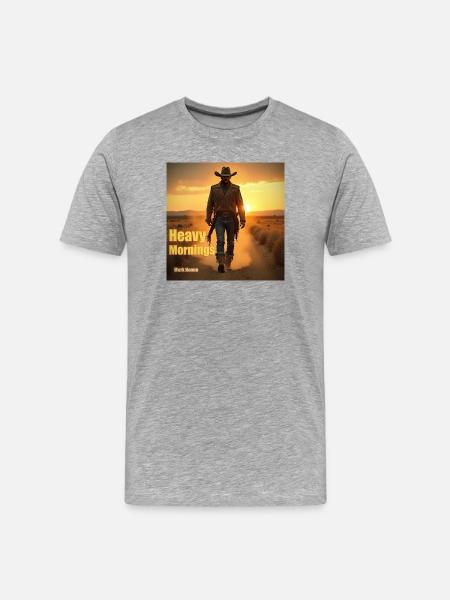 Heavy Mornings CD Cover art - Men's Premium Organic T-Shirt - heather grey