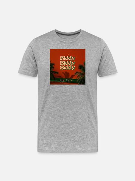Biddy Biddy Biddy by Mark Noone - Men's Premium Organic T-Shirt - heather grey