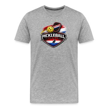 Netherlands - Men's Premium Organic T-Shirt - heather grey - Front - Damien (186cm)
