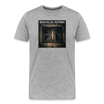 Atemlos Nichts von Mark Noone - Männer Premium Bio T-Shirt - Grau meliert - Vorne - Damien (186cm)