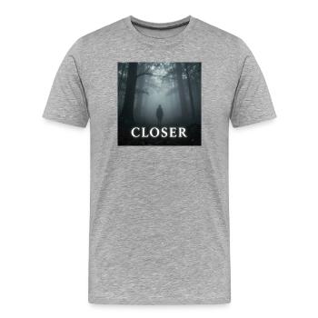 Abschluss von Mark Noone - Männer Premium Bio T-Shirt - Grau meliert - Vorne - Damien (186cm)