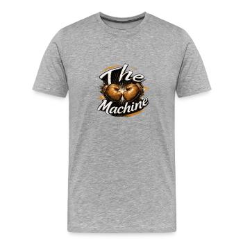 The Machine Boxing Power - Männer Premium Bio T-Shirt - Grau meliert - Vorne - Damien (186cm)