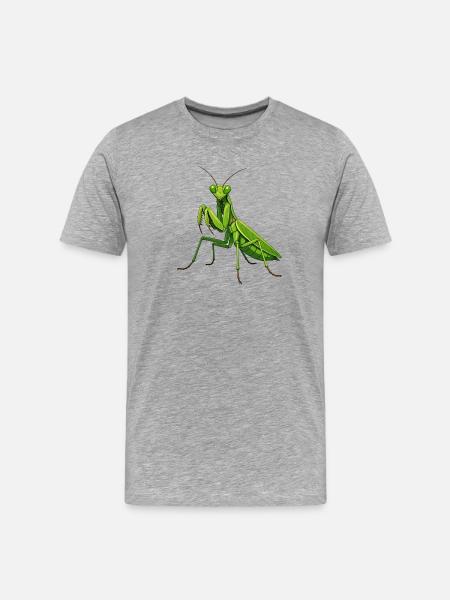 mantis - Men's Premium Organic T-Shirt - heather grey