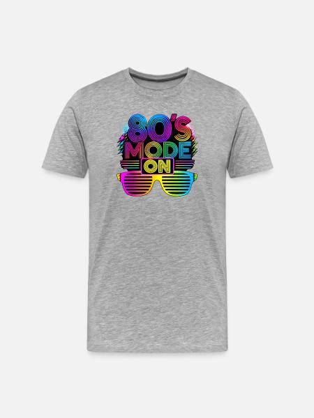 This Is My 80's Costume 80s - Men's Premium Organic T-Shirt - heather grey