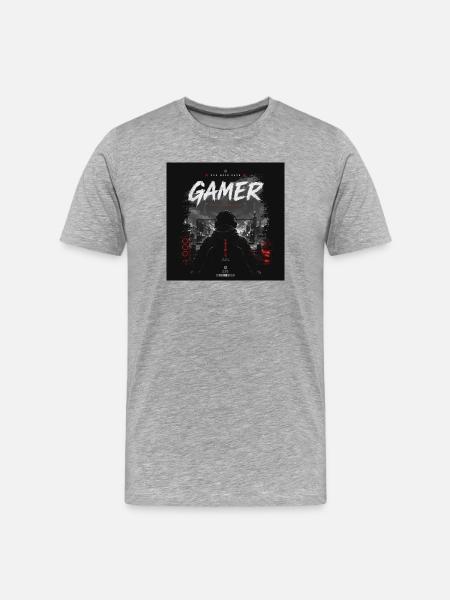 66059ea9-a9ff-4cad-98c7-b7805507dffe - Männer Premium Bio T-Shirt - Grau meliert