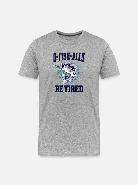 Ofishally Retired Pun - Men's Premium Organic T-Shirt - heather grey