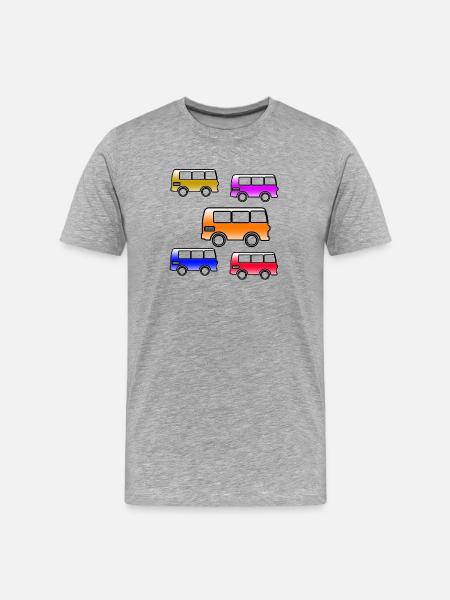 Busse - Männer Premium Bio T-Shirt - Grau meliert
