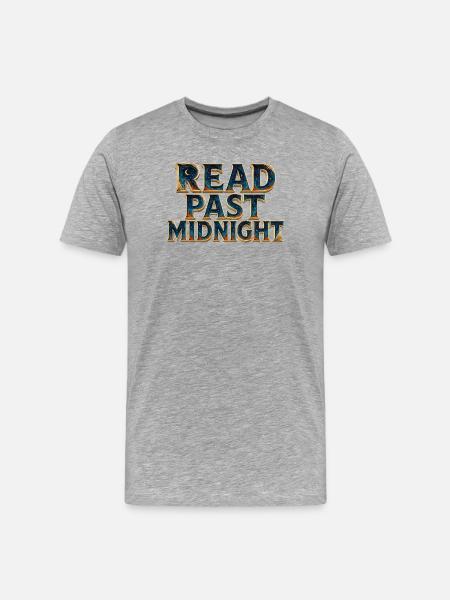 Read after midnight - Men's Premium Organic T-Shirt - heather grey