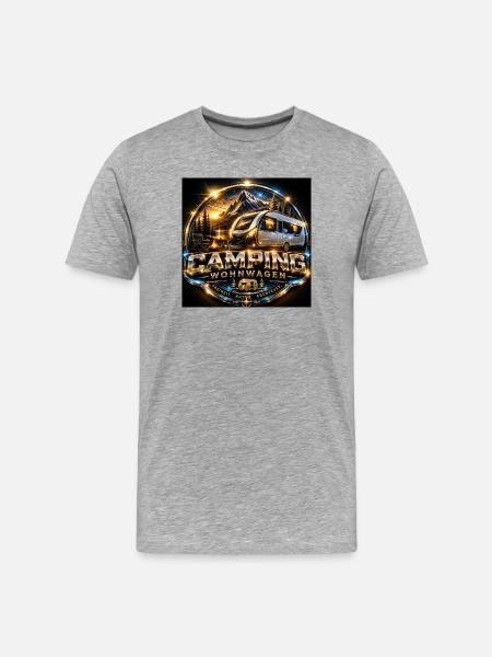 New campers 2.0 - Männer Premium Bio T-Shirt - Grau meliert