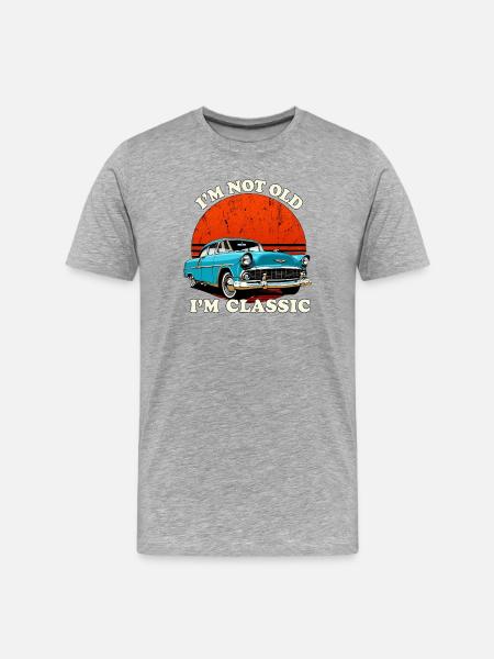 Not Old, I'm Classic Car - Men's Premium Organic T-Shirt - heather grey