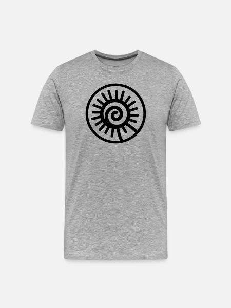 Fossil - Männer Premium Bio T-Shirt - Grau meliert