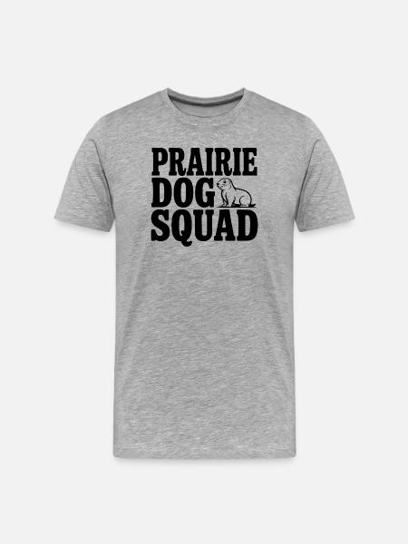 Prairie Dog Squad - Men's Premium Organic T-Shirt - heather grey