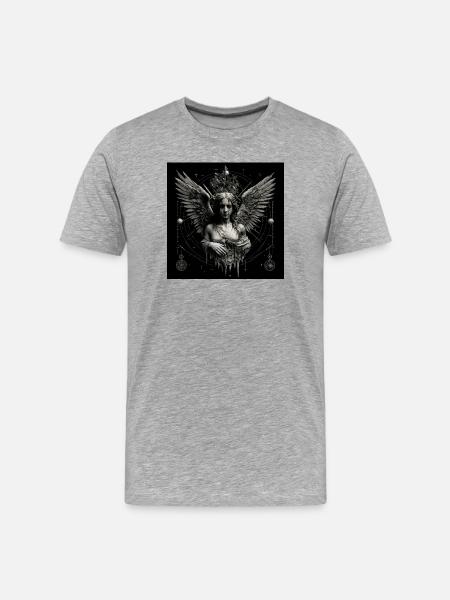 The Fallen Angel - Men's Premium Organic T-Shirt - heather grey