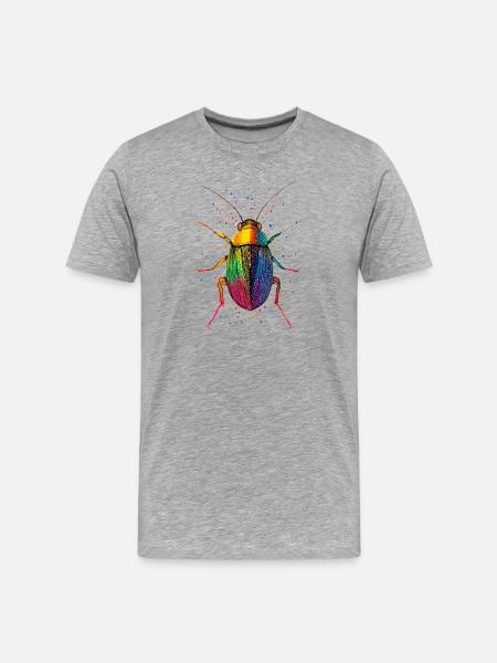 cockroach cockroach insects cockroach cockroaches - Men's Premium Organic T-Shirt - heather grey
