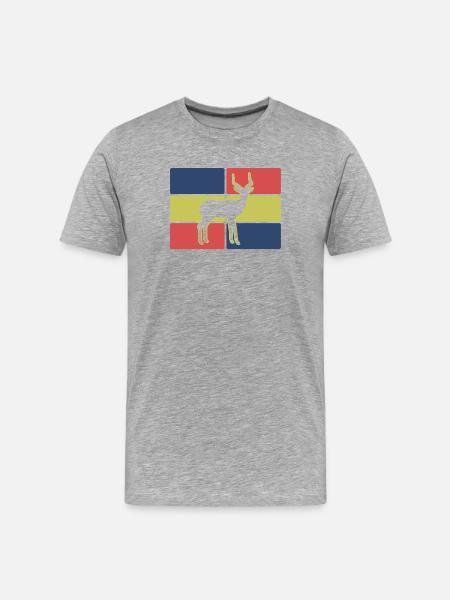 Antelope Africa Safari - Men's Premium Organic T-Shirt - heather grey