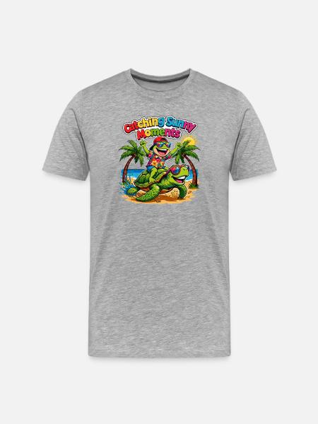 Sunny Moments - Men's Premium Organic T-Shirt - heather grey