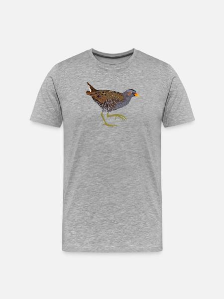 Spotted Crake - Men's Premium Organic T-Shirt - heather grey