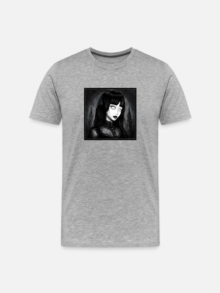 Goth in the fog - Men's Premium Organic T-Shirt - heather grey