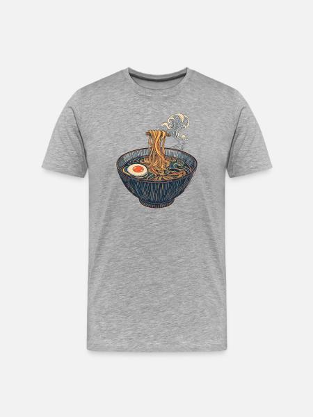 Slurping expressly allowed - Men's Premium Organic T-Shirt - heather grey