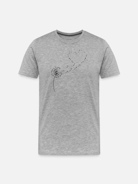 Dandelion Dandelion - Men's Premium Organic T-Shirt - heather grey