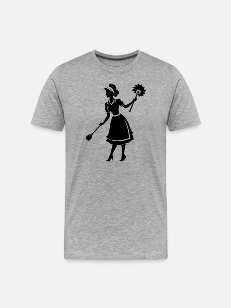 Housemaid - Men's Premium Organic T-Shirt - heather grey