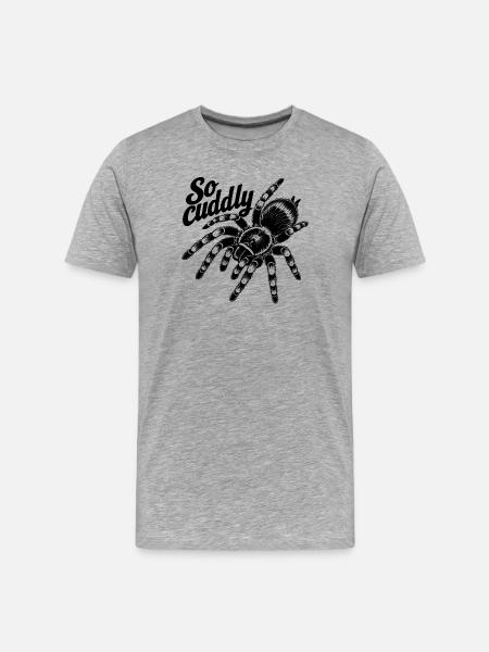 Spider Lover - Men's Premium Organic T-Shirt - heather grey