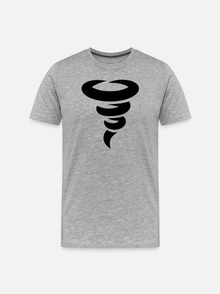 tornado - Men's Premium Organic T-Shirt - heather grey