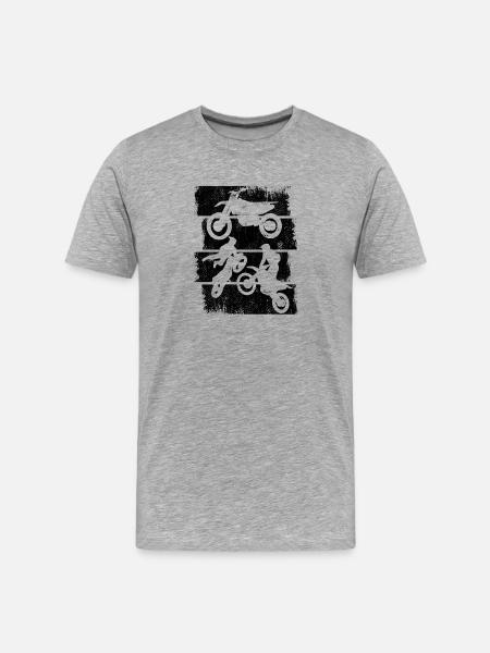 Motocross - Men's Premium Organic T-Shirt - heather grey