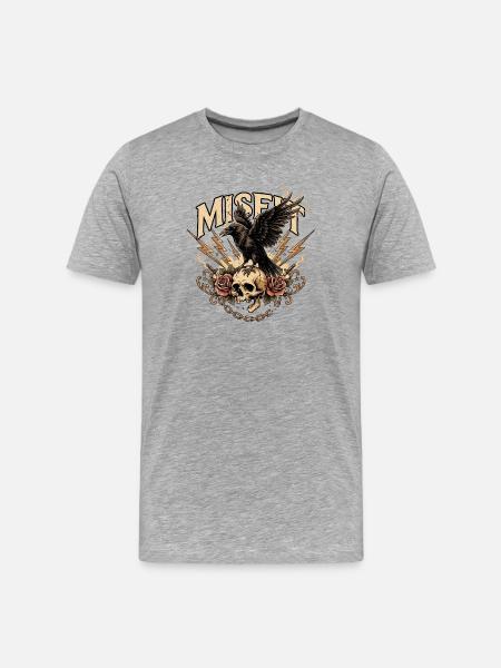 Außenseiter - Männer Premium Bio T-Shirt - Grau meliert