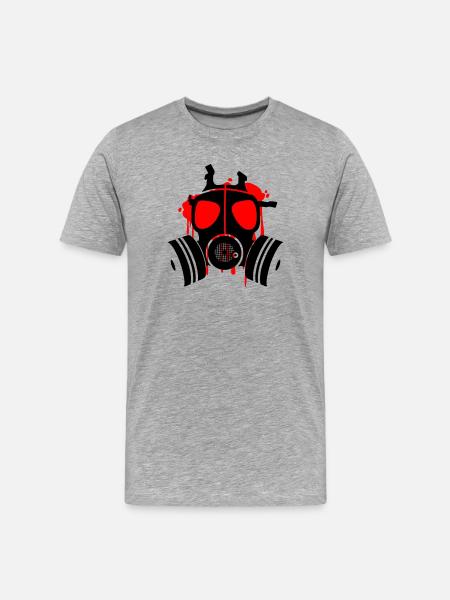 death is everywhere - Men's Premium Organic T-Shirt - heather grey