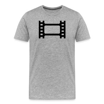 short film - Men's Premium Organic T-Shirt - heather grey - Front - Damien (186cm)