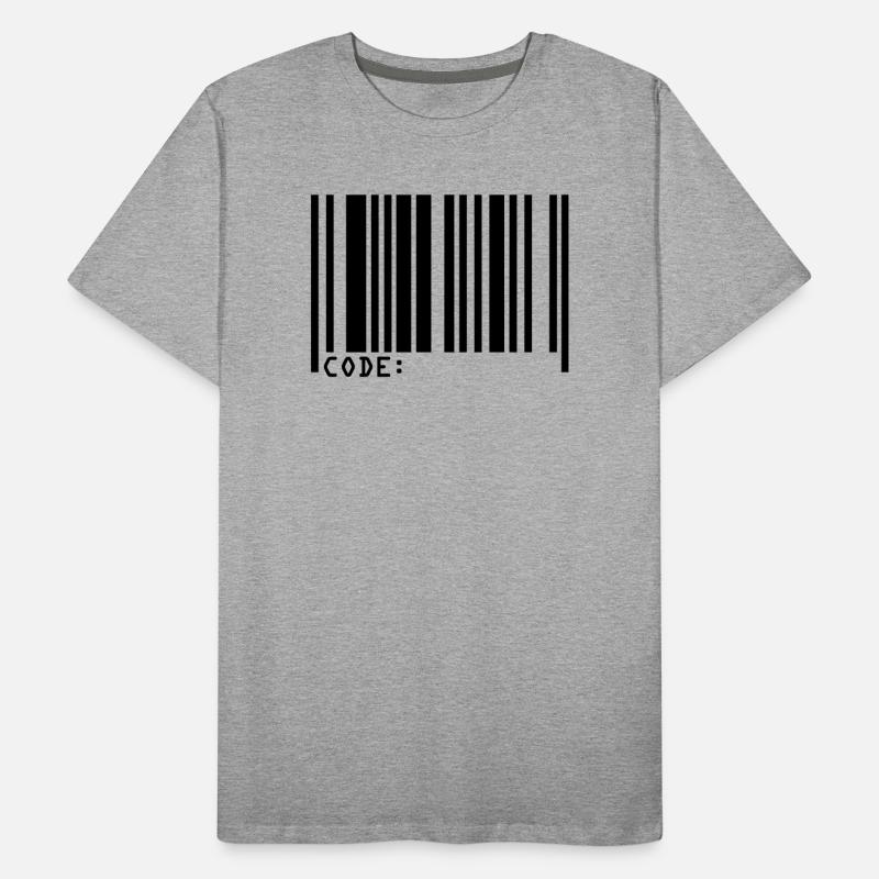 barcode Men's Premium Organic T-Shirt