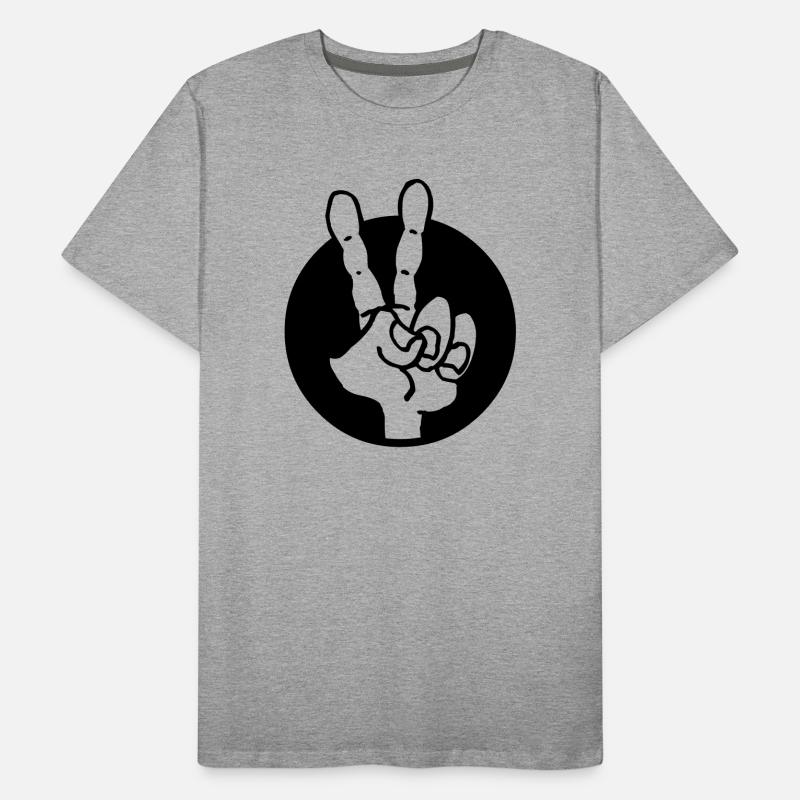 Hand frieden Männer Premium Bio T-Shirt