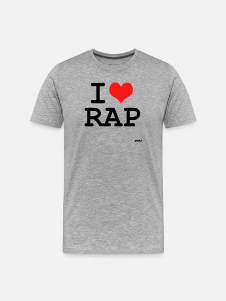 rap - Men's Premium Organic T-Shirt - heather grey