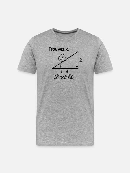 Find x - Men's Premium Organic T-Shirt - heather grey