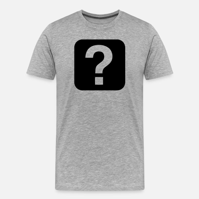 Hilfe - Help - Männer Premium Bio T-Shirt - Grau meliert