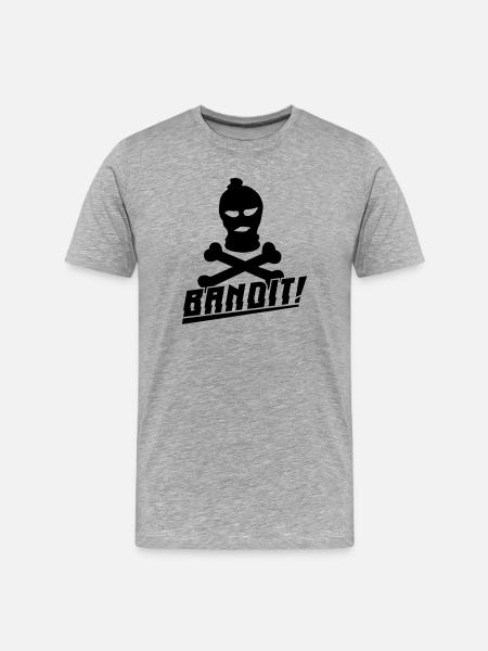 bandit skimaske - Men's Premium Organic T-Shirt - heather grey