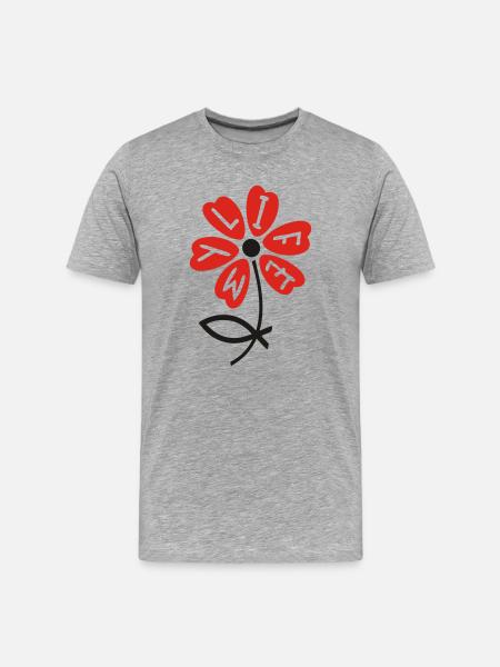 chrétienne - T-shirt bio Premium Homme - gris chiné