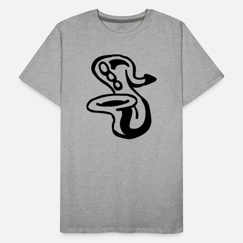 Saxophon Männer Premium Bio T-Shirt