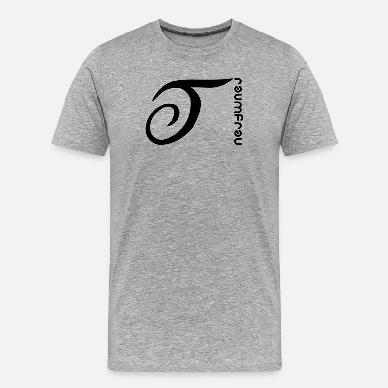 Traumfrau - Männer Premium Bio T-Shirt - Grau meliert