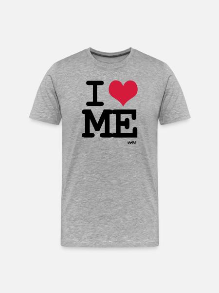 i love me by wam - Men's Premium Organic T-Shirt - heather grey