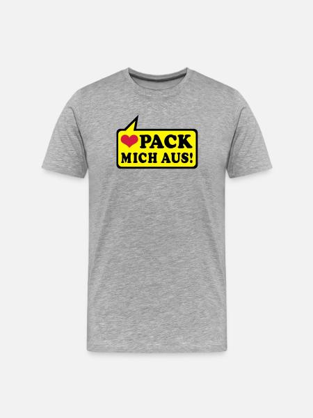 l'amour et plus - T-shirt bio Premium Homme - gris chiné