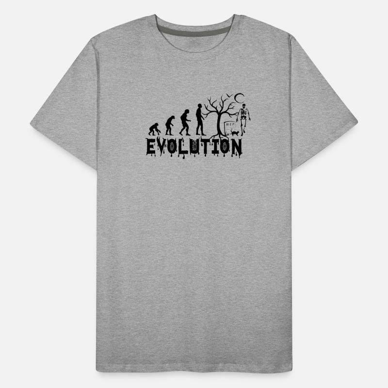 EVOLUTION HALLOWEEN Geschenk Männer Premium Bio T-Shirt