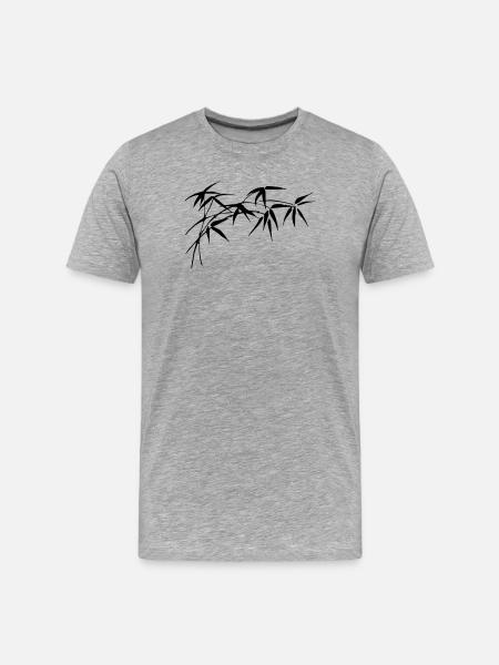 bamboo - Men's Premium Organic T-Shirt - heather grey