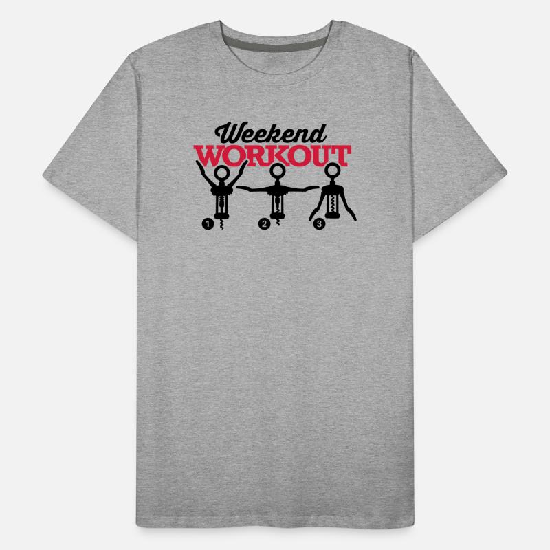 Weekend workout corkscrew T-shirt bio Premium Homme